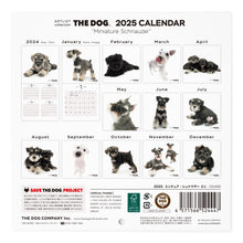 Lea la imagen en la vista de la galería, El perro calendario del perro 2025 (Schnauzer en miniatura)
