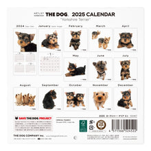 갤러리보기에 이미지를 읽고 The Dog 2025 Calendar Mini Size (Yorkshire Terrier)
