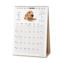 Lea la imagen en la vista de la galería, El tamaño del escritorio del calendario del perro 2025 (Golden Retriever)
