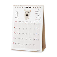 Read the image into the gallery view, THE DOG 2025 Calendar desktop size (West Highland White Terrier)
