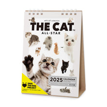 Lea la imagen en la vista de la galería, El tamaño del escritorio del calendario Cat 2025 (All Star)
