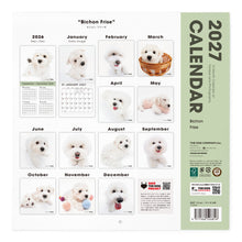 画像をギャラリービューアに読み込む, THE DOG 2027年カレンダー 大判サイズ（ビション・フリーゼ）の裏表紙
