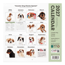 画像をギャラリービューアに読み込む, THE DOG 2027年カレンダー 大判サイズ（キャバリア・キング・チャールズ・スパニエル）の裏表紙
