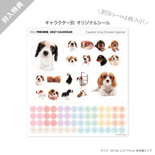 画像をギャラリービューアに読み込む, THE DOG 2027年カレンダー 大判サイズ（キャバリア・キング・チャールズ・スパニエル）のシール
