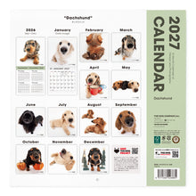 갤러리보기에 이미지를 읽고 THE DOG 2027年カレンダー 大判サイズ（ダックスフンド）の裏表紙
