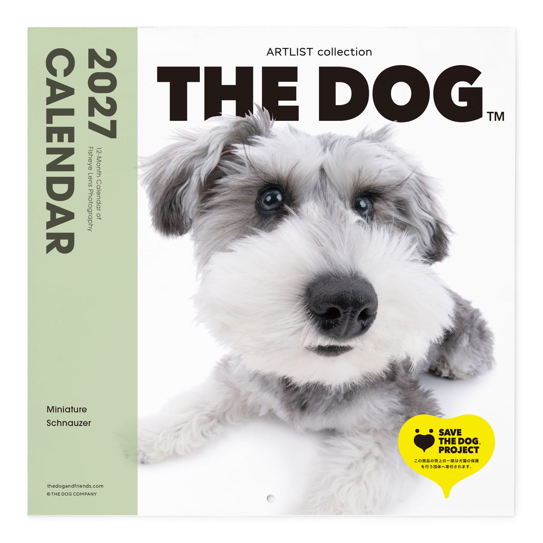 THE DOG 2027年 令和9年カレンダー 大判サイズ（ミニチュア