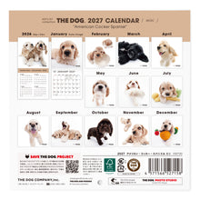 画像をギャラリービューアに読み込む, THE DOG 2027年カレンダー ミニサイズ（アメリカン・コッカー・スパニエル）の裏表紙
