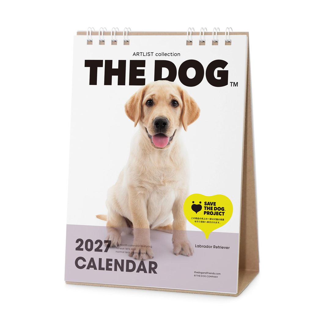 THE DOG 2027年 令和9年カレンダー 卓上サイズ（ラブラドール