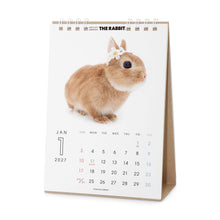 画像をギャラリービューアに読み込む, THE RABBIT 2027年カレンダー 卓上サイズの1月
