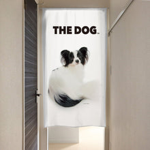 画像をギャラリービューアに読み込む, のれん THE DOG パピヨン（150cm丈）
