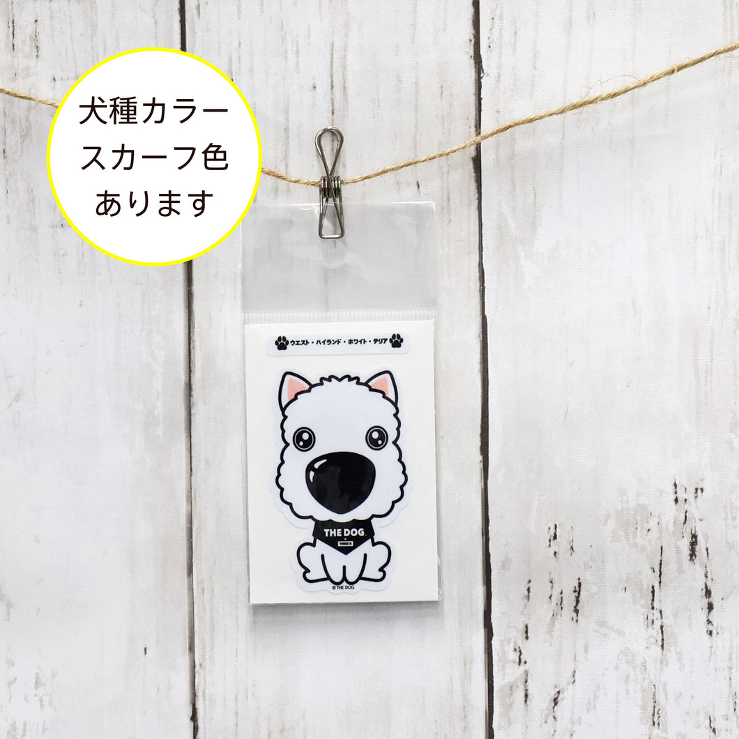 La etiqueta Dog × tresb West Highland White Terrier