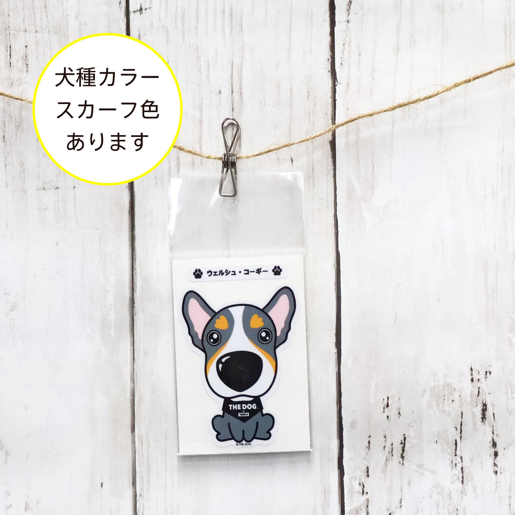 THE DOG × ThreeB ステッカー ウェルシュ・コーギー