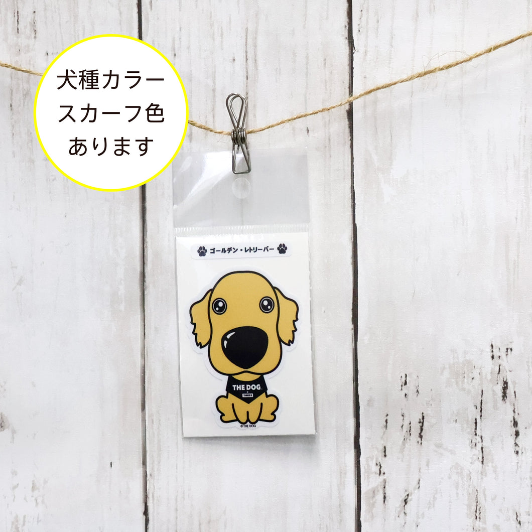 La etiqueta dog × tresb Golden Retriever