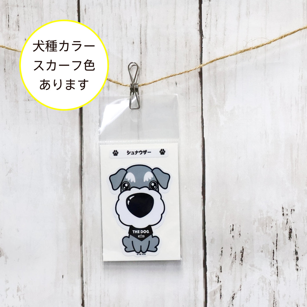 THE DOG × ThreeB ステッカー シュナウザー