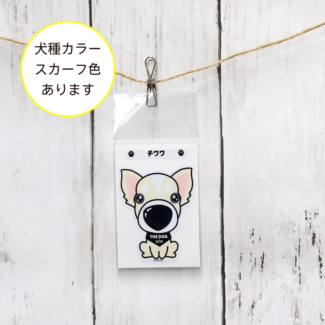 THE DOG × ThreeB ステッカー チワワ