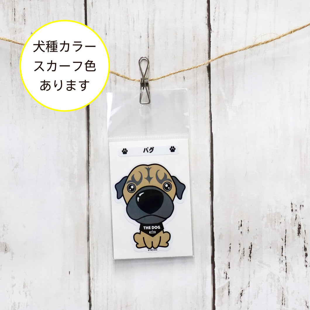 THE DOG × ThreeB ステッカー パグ