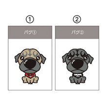 Read the image into the gallery view, THE DOG × THREEB sticker pug
