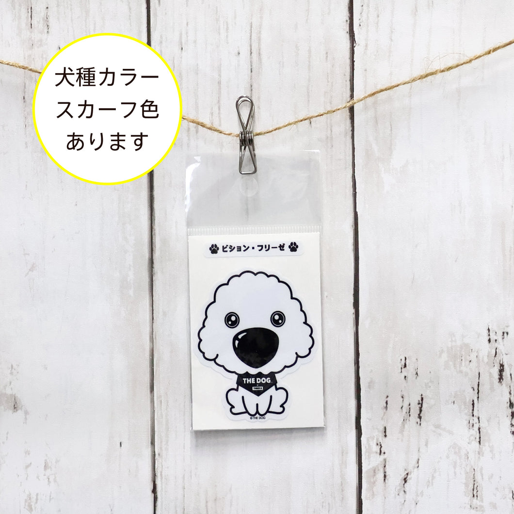 THE DOG × THREEB sticker Bichon Frise