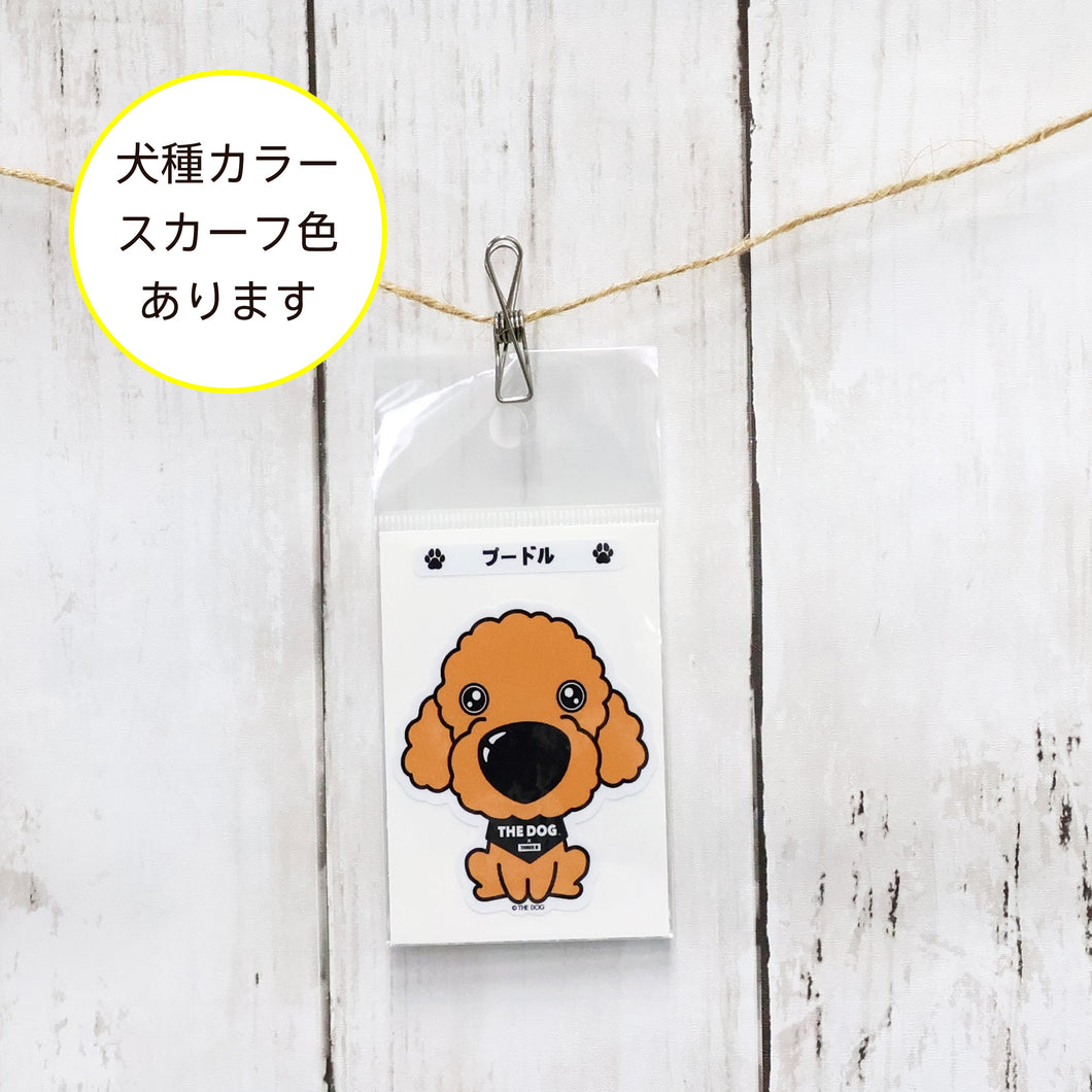 THE DOG × ThreeB ステッカー プードル