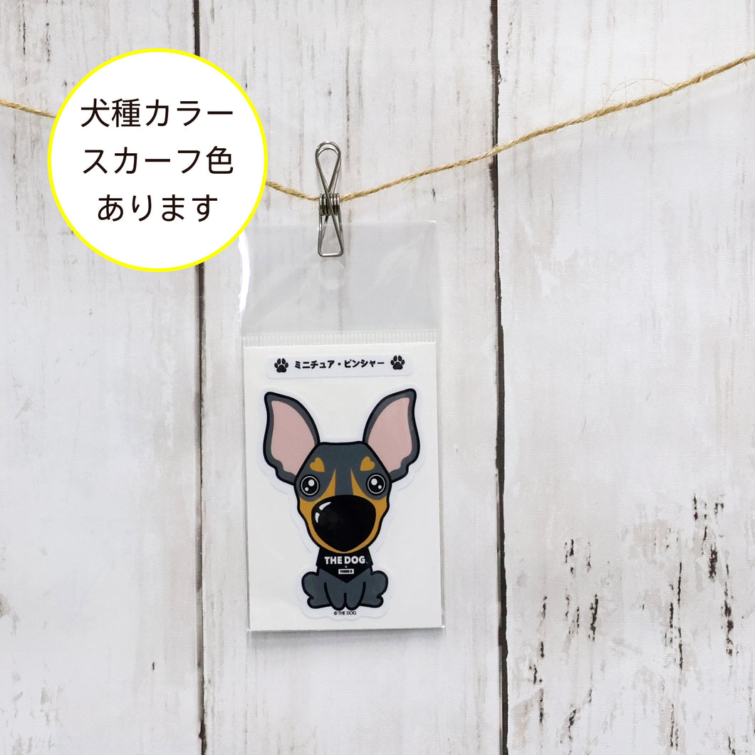 THE DOG × THREEB sticker miniature pinster