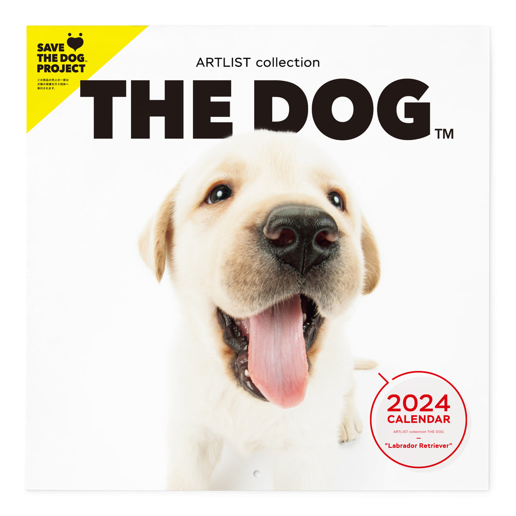 THE DOG 2024 Calendar Large format size (Labrador Retriever)