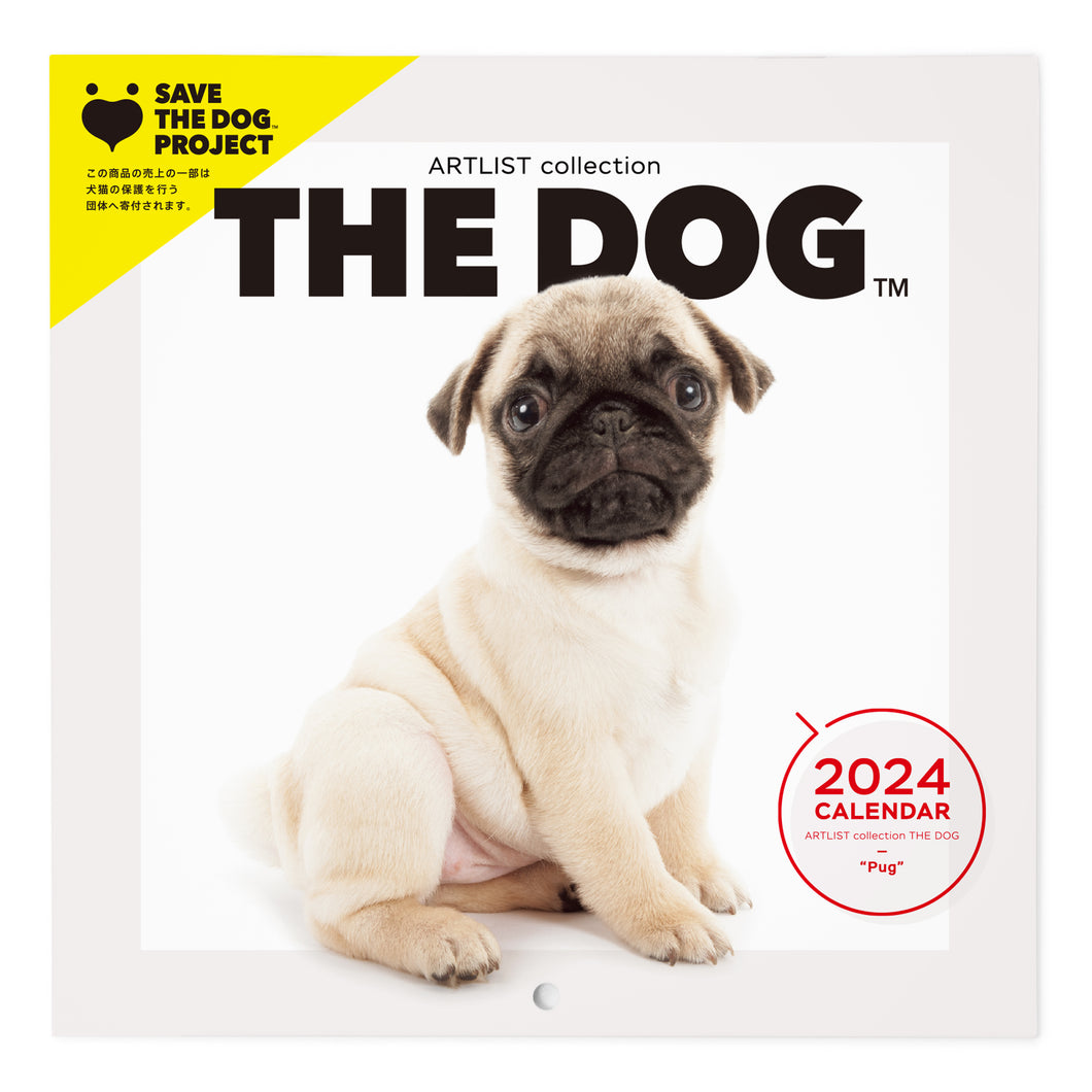 The Dog 2024 Calendar Mini Size (Pug)