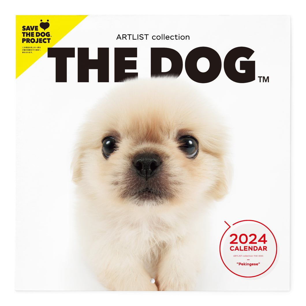 THE DOG 2024 Calendar Large format size (Pekingese)