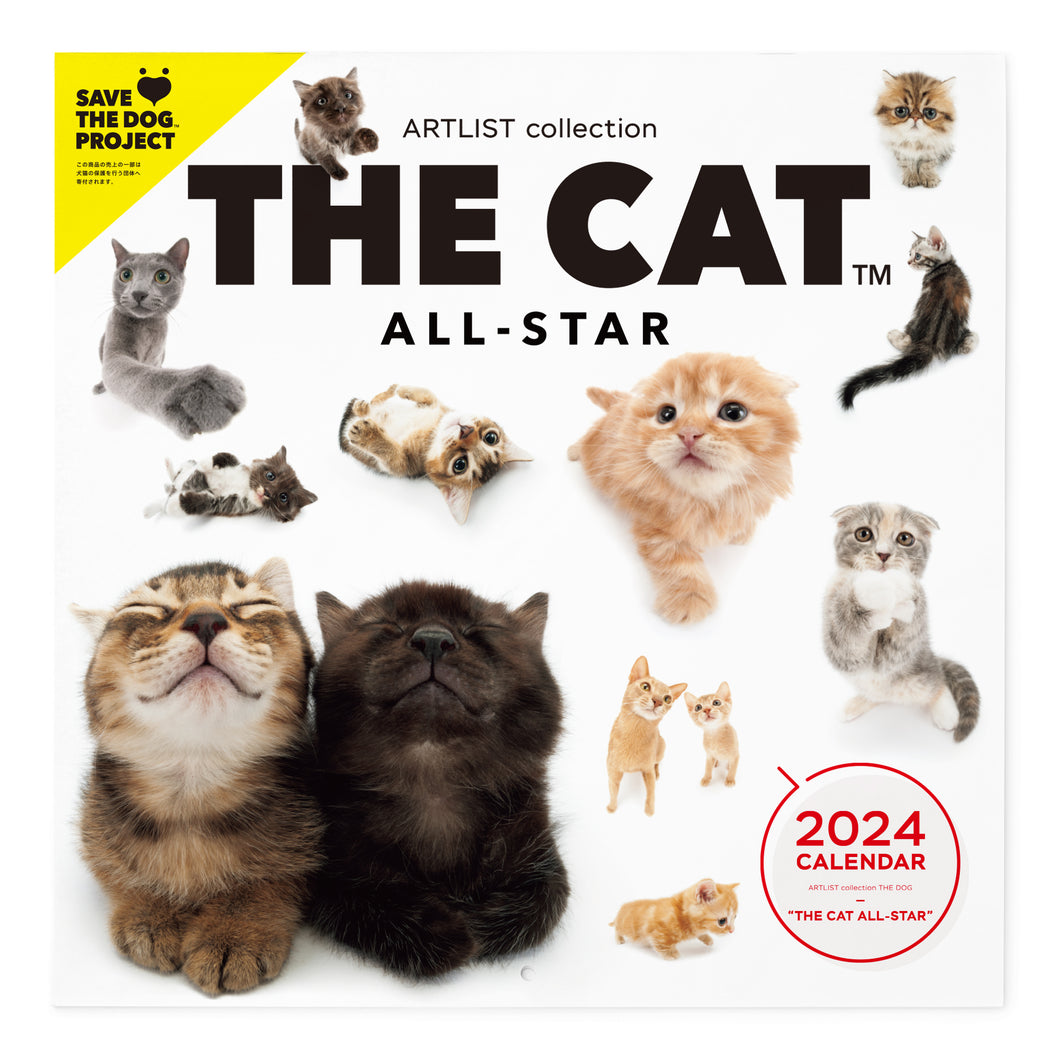 THE CAT 2024 Calendar large format size (all -star)