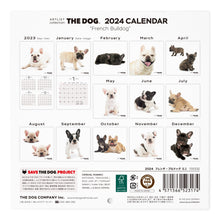 Load image into Gallery viewer, THE DOG 2024 Calendar mini size (French Burdog)
