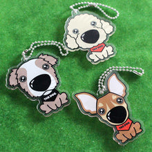 Read the image into the gallery view, THE DOG × THREEB key chain Bichon Frise
