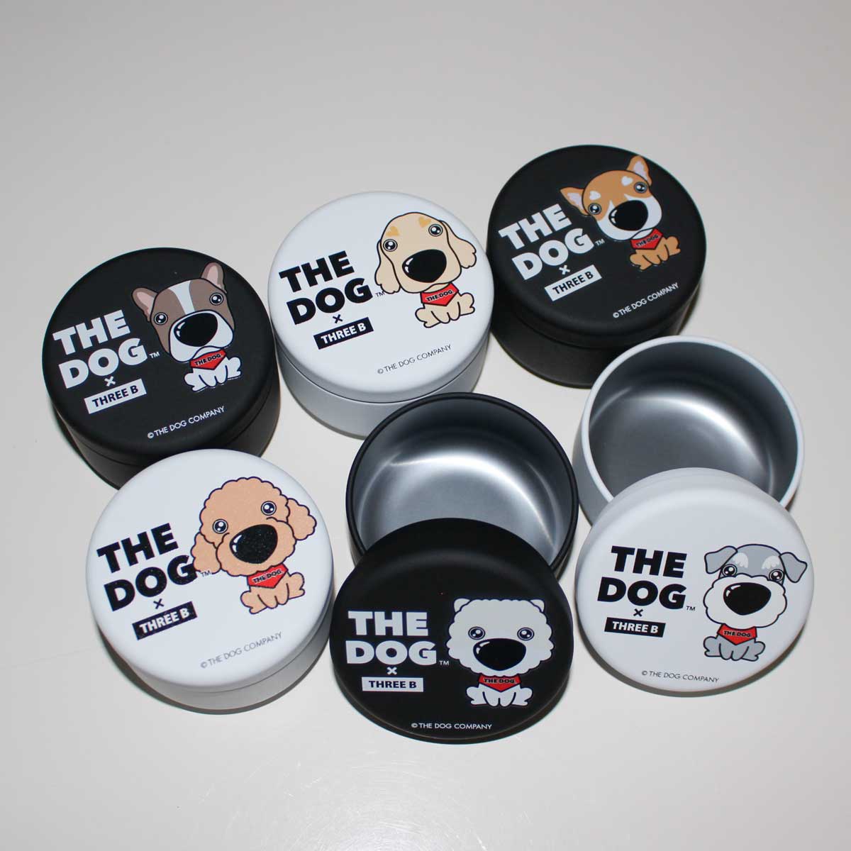 さんぺいDOG DEPT 　デプタ　ウッドボックス＆店舗限定おやつ缶セット THE DOG × ThreeB おやつ缶 ダックスフンド