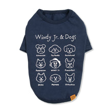 Load image into Gallery viewer, THE DOG × UNIVERSAL OVERALL DOG ​​T -shirt (navy)
