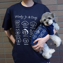 Load image into Gallery viewer, THE DOG × UNIVERSAL OVERALL DG T -shirt (navy)
