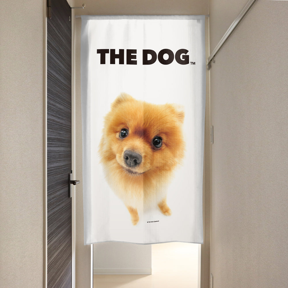 のれん THE DOG ポメラニアン（オレンジ 150cm丈） – THE DOG STORE