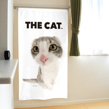 画像をギャラリービューアに読み込む, のれん THE CAT アメリカンカール（150cm丈）
