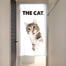 Load image into Gallery viewer, のれん THE CAT ノルウェージャンフォレストキャット（ブラウンタビー 150cm丈）
