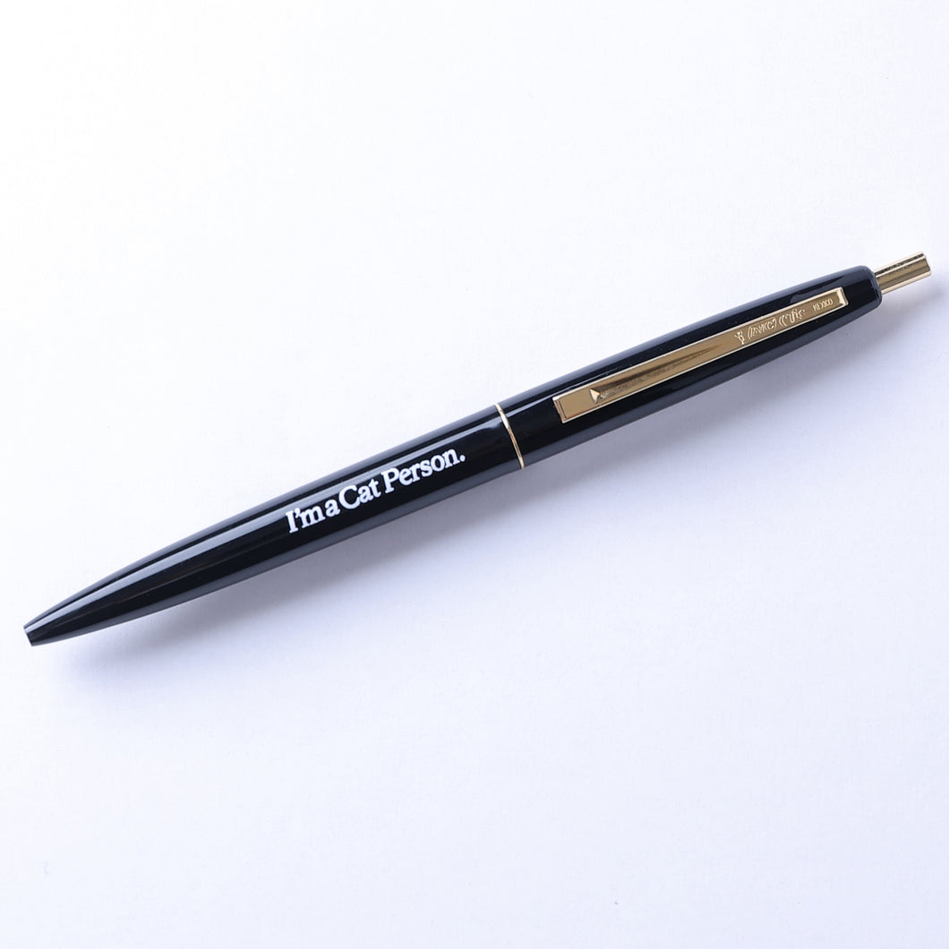 The cat × SHOGO SEKINE BIC ballpoint pen (black)