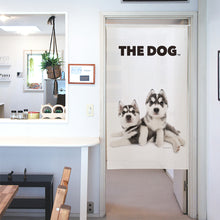 画像をギャラリービューアに読み込む, のれん THE DOG シべリアン・ハスキー（2匹 150cm丈）
