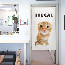 Load image into Gallery viewer, のれん THE CAT スコティッシュフォールド（レッド2 150cm丈）

